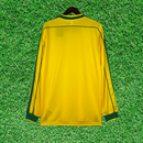 Camisa Brasil I 1998 Retrô Manga Longa
